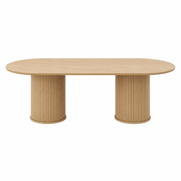 Table à Manger Extensible Bois Clair 110-150cm 6-8 Personnes – FlexiTable
